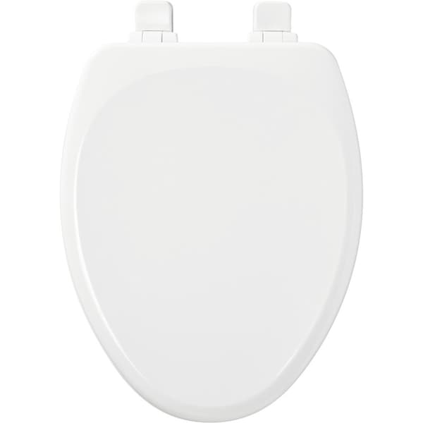 Mayfair by Bemis Lannon Slow Close Elongated White Enameled Wood Toilet Seat 143SLOW-000 - main